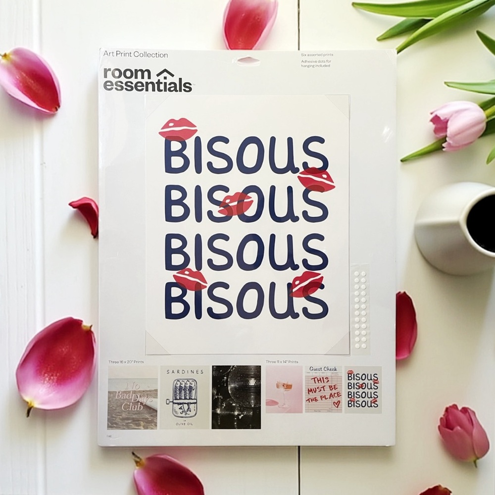 NIP Room Essentials 6pc Foodie Party Wall Art Set Poster Prints